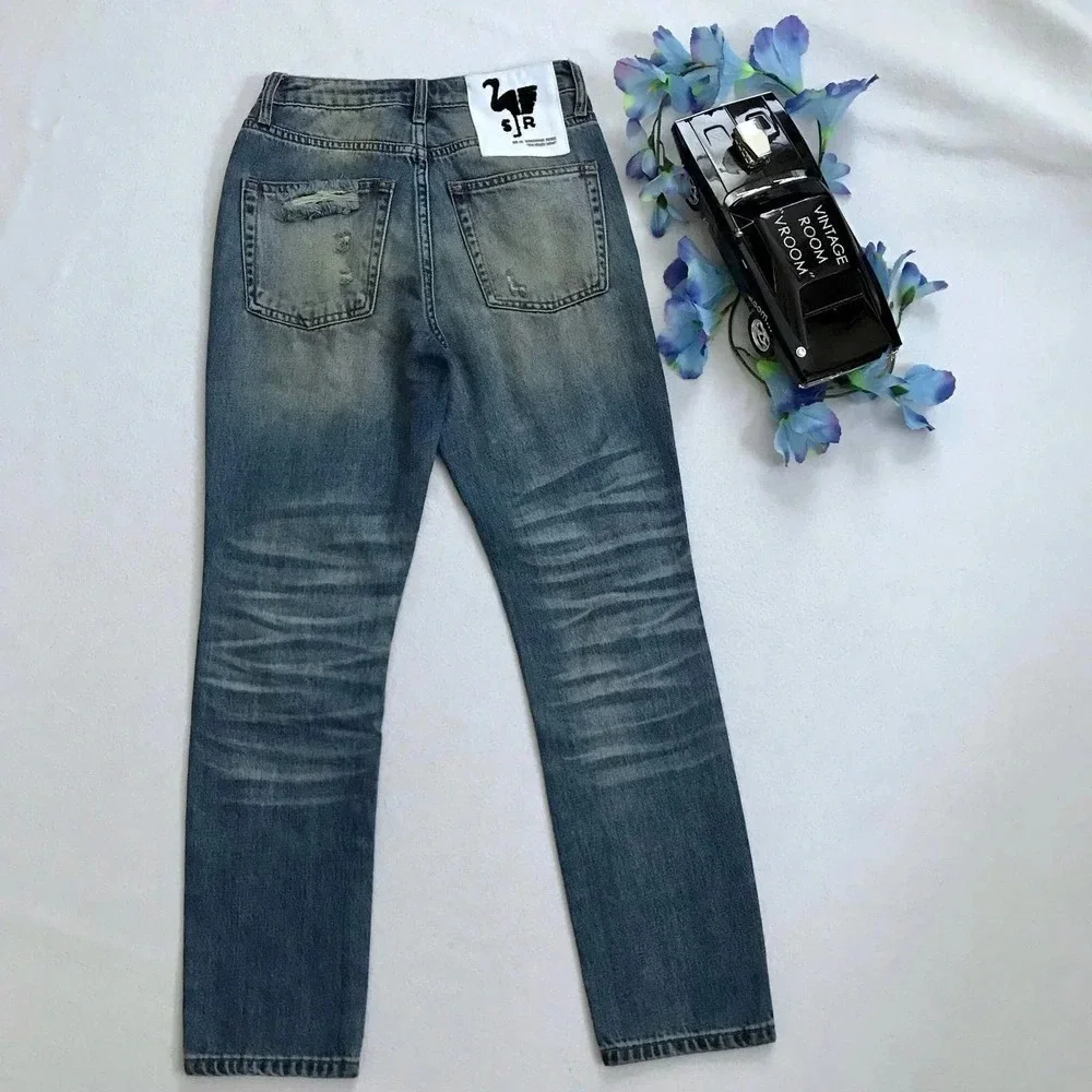 Free People Sandrine Rose NWT Medium Wash Distressed Jeans Women Various